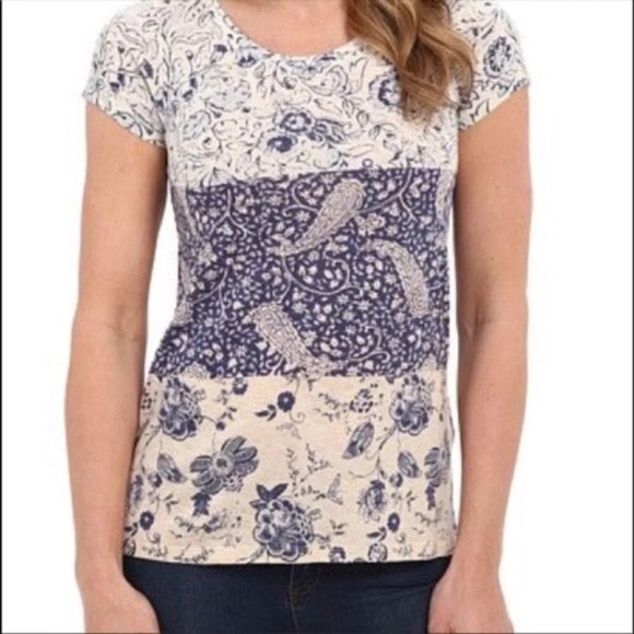 LUCKY BRAND Small boho paisley blouse - Picture 3 of 6